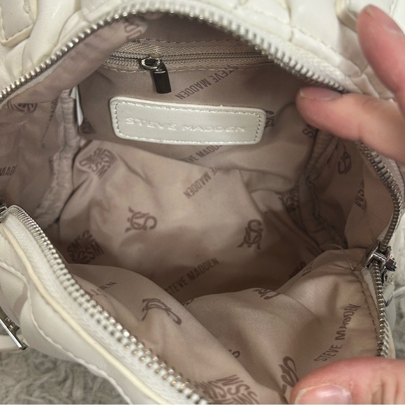 Steve Madden Quilted Mini Backpack - White - Picture 13 of 15